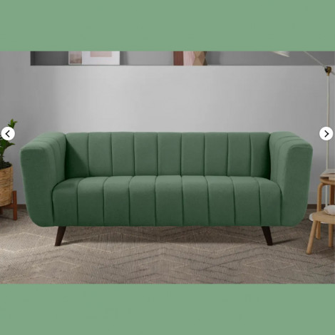 Sofa Kiki - 3 Seater Sofa (Fabric, Sapling Green)