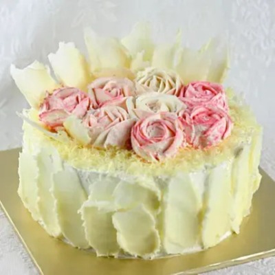Rosy whiteforest cake