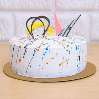 Creamy Colorful Cake