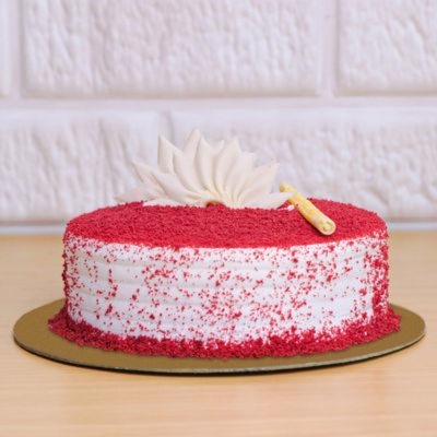 Pretty Round Red Velvet Cake