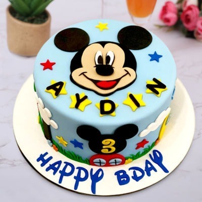 Amusing Mickey Mouse Cake