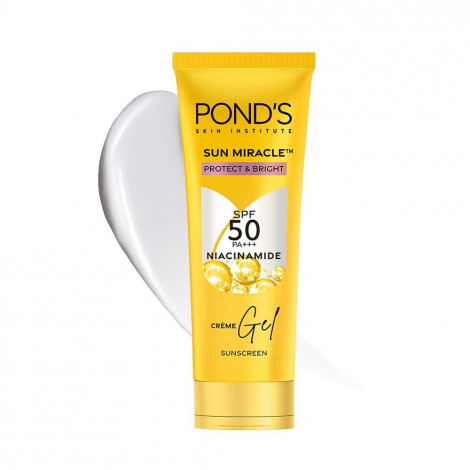 Ponds Sun Miracle SPF 50 PA+++ Light Sunscreen Protect & Bright, With 3