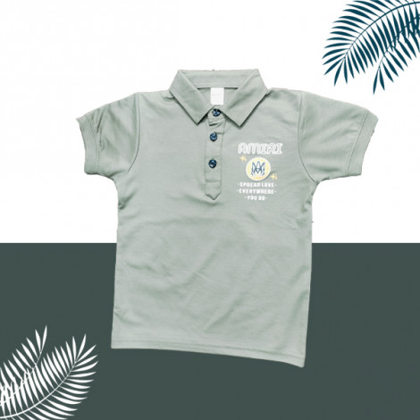 Boy Collar T-shirt With Back Print