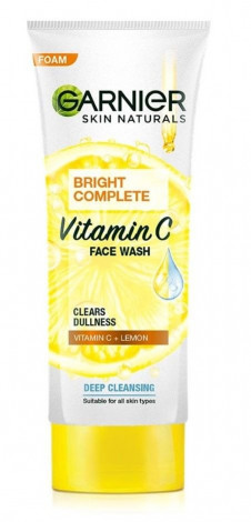 Garnier Skin Naturals Bright Complete Vitamin C Face Washgel -gentle Cleanser - 100g
