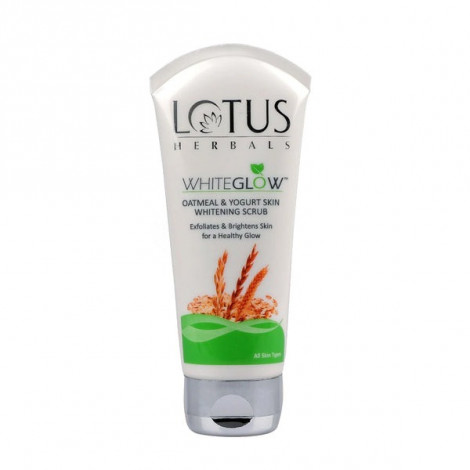 Lotus Herbals Whiteglow Oatmeal & Yogurt Skin Whitening & Brightening Scrub