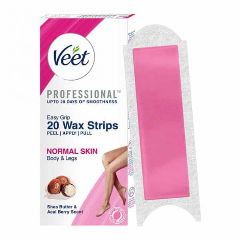 Veet Professional Waxing Strips for Sensitive Skin - 20 Strips