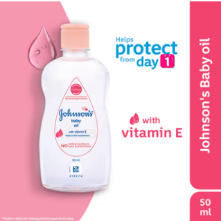 Johnson's Baby Oil With Vitamin E- 50ml