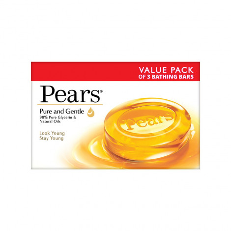 Pears Moisturising Bathing Bar Soap with Glycerine Pure & Gentle