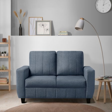 Sofa Bae - 2 Seater Sofa (Fabric, Ocean Blue)