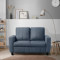 Sofa Bae - 2 Seater Sofa (Fabric, Ocean Blue)