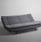 SofaBed Two - Foldable 3 Seater Sofa Cum Bed, (Fabric, Ash Grey)
