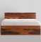 Bed GS - Premium Solid Wood Bed With Storage, Queen Size
