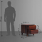 Mate - Sheesham Wood Bedside Table (Honey Brown Finish)