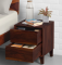 Mate - Sheesham Wood Bedside Table (Honey Brown Finish)