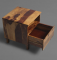 Ally - Sheesham Wood Bedside Table (Provincial Teak Finish)