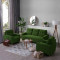 Sofa Yolo - 3+1+1 Seater Sofa Set (Fabric, Avocado Green)