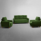 Sofa Yolo - 3+1+1 Seater Sofa Set (Fabric, Avocado Green)