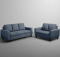 Sofa Bae - 3+2 Seater Sofa Set (Fabric, Ocean Blue)