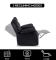 Recliner RX5 - Plush Leatherette (Glossy Dark Knight, One Seater)