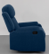 Recliner RX6 - Single Seater Fabric Recliner (Berry Blue)